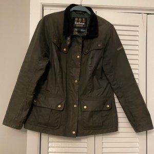 Barbour Tartan Wax Jacket | Size 8 | Olive